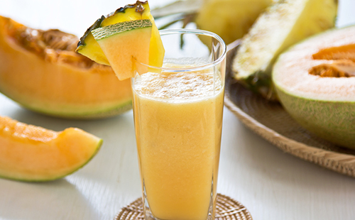 Пюре из дыни в стакане