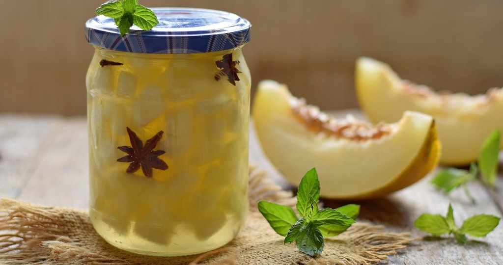 компот из дыни с мятой