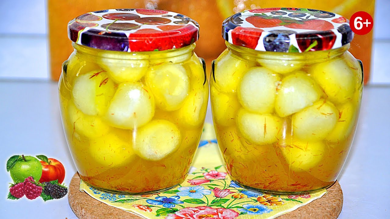 шарики дыни в сиропе